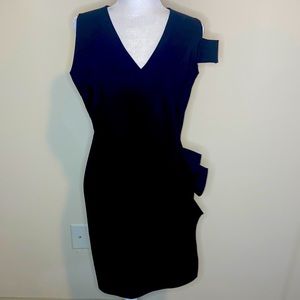 Chiara Boni Side Ruched Midi Dress Black 48